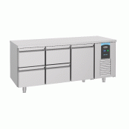 Table réfrigérée 1 porte 4 tiroirs profondeur 700 mm positive energ... - P7489.5530