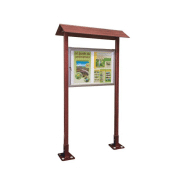 Vitrine aluminium et bois ref : 407509 Vitrine aluminium et bois ref : 407509