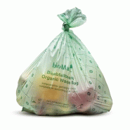 10 sac compostable "bioMat" à base d'amidon 30 l 60 cm x 53 cm sans poignée de transport - vert Matériau naturel 97002 10 sac compostable "bioMat" à base d'amidon 30 l 60 cm x 53 cm sans poignée de transport - vert Matériau naturel 97002