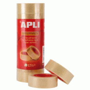 Apli Lot de 8 rubans adhésifs transparents, 19mm x 33m - 8410782124900