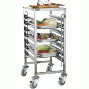 Chariot à glissières inox avec 7 niveaux gn 1/1 capacité 84 kg - PCCG711