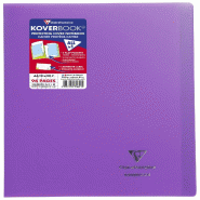 Clairefontaine Lot de 40 Cahier Kover Book A4, 96p./48 feuilles 90 g/m² piquées, couv. Opaques assorties, quadrillé 5x5 - 971611C_1