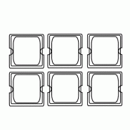 Couvercle gastronorme 1/6 17,6x16,2cm polycarbonate transparent