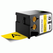 DYMO XTL Bande à lettrage vinyle, noir/jaune, 54 mm x 7 m - 1868775
