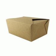 FIRSTPACK FHC - 160Pcs - Boite repas carton kraft - 215x160x90mm 2700ml - marron en carton 210BIO44K FIRSTPACK FHC - 160Pcs - Boite repas carton kraft - 215x160x90mm 2700ml - marron en carton 210BIO44K