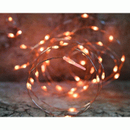 Guirlande 150microLEDs cuivre 7,5m