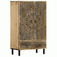 Helloshop26 - Buffet bahut commode armoire meuble de rangement organisateur cuisine salle de séjour salon 60 x 33 x 100 cm bois de 02_0029607 - 30002