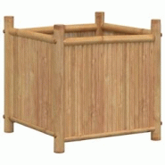 Helloshop26 - Jardinière bac lit surélevé plantes fleurs terrasse jardin 40 x 40 x 40 cm bambou marron 02_0037549 - 3000213896657 Helloshop26 - Jardinière bac lit surélevé plantes fleurs terrasse jardin 40 x 40 x 40 cm bambou marron 02_0037549 - 3000213896657