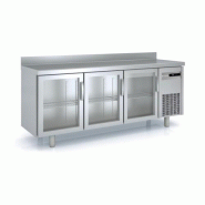 Meuble Snack 600 positif 2020mm 3 portes vitrées Coreco