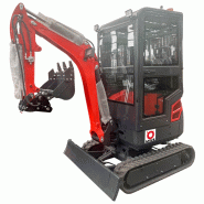 Mini-pelle 1,8 tonnes avec cabine 10,2 kW Kubota 3-cylindres bras oscillant châssis variable MW(T) MG18FC Mini-pelle 1,8 tonnes avec cabine 10,2 kW Kubota 3-cylindres bras oscillant châssis variable MW(T) MG18FC