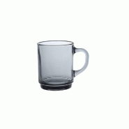 Mug Versailles Lys gris 26 cl x6 -  260 cl Rond Verre Duralex 7.2x7.2 cm - gris verre 3550190505368