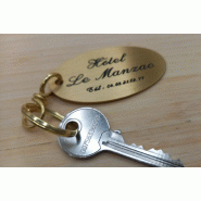 Porte-clé en laiton brossé - éLéGANCE