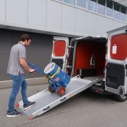 Rampe de chargement repliable et facile à manipuler - Manutention - jusqu'à 400 kg - DH-AI12/13
