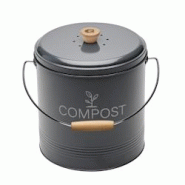Seau compost rond gris foncé 8L - 800 cl Rond Métal Guillouard 21x21 cm - gris métal 3273960406152 Seau compost rond gris foncé 8L - 800 cl Rond Métal Guillouard 21x21 cm - gris métal 3273960406152