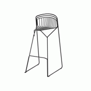 Lot de 2 chaises hautes Ribelle en tiges d'acier Lot de 2 chaises hautes Ribelle en tiges d'acier