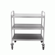 Skyrainbow Chariot de service, 3 niveaux, 120x60x94 - inox THS3R126 Skyrainbow Chariot de service, 3 niveaux, 120x60x94 - inox THS3R126