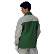 Veste de soudeur en croûte de croupon dos ignifuge vert/gris txl - GUYARD - ves41140 xl - 123650 Veste de soudeur en croûte de croupon dos ignifuge vert/gris txl - GUYARD - ves41140 xl - 123650