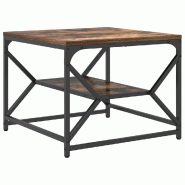VidaXL Table basse Chêne fumé 51 x 50 x 40 cm Modèle Grandezza Plus - 868227
