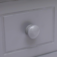 VidaXL Table d'appoint Gris 40x40x40 cm Bois de Paulownia Modèle Luna Salle à manger - 284069XL