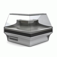 Vitrine d'angle positif L.1385mm P.1385mm Vitre bombée Docriluc