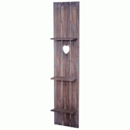 Décoshop26 - Étagère murale en bois 3 niveaux 150x33x13cm bois massif vintage marron vieilli 04_0005177 - marron 3000575932697 Décoshop26 - Étagère murale en bois 3 niveaux 150x33x13cm bois massif vintage marron vieilli 04_0005177 - marron 3000575932697
