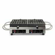 Gaufrier éléctrique double, ouverture 180 degrés - 5x7 Bruxelles Géante | Krampouz - WECADB