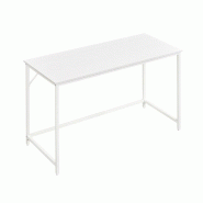 Helloshop26 - Bureau table poste de travail 120 x 60 x 75 cm pour bureau salon chambre assemblage simple métal style industriel 12_0004672 - métal 3