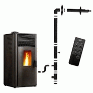 Poêle à granulés étanche Anita 12 kW Noir Sannover + Kit d'installation Complet - 3760401213313 Poêle à granulés étanche Anita 12 kW Noir Sannover + Kit d'installation Complet - 3760401213313