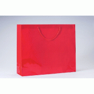 Sac Luxe pelliculé rouge 53x14x44cm - paquet de 12 unités