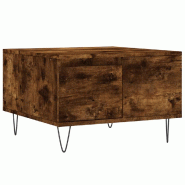 VidaXL Table basse chêne fumé 55x55x36,5 cm bois d'ingénierie Modèle Flex Panorama Luna - 830761
