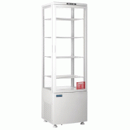 Vitrine réfrigérée panoramique avec porte incurvée - série C - blanche 235L - Polar - CX575