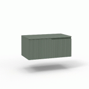 AQA Design Base avec top 1 tiroir  en MDF vert sauge VENERE L.80 P.45 H.37 MPVE081HTOP-SAL - vert Bois manufacturé MPVE081HTOP-SAL