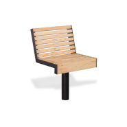 Chaise en bois longueur 0,6m pour parc, avenue - PROMENADES PIVOTANTE - Husson international