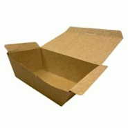 CROKUS Boites repas kraft 11,6 x 7,3 x 4,9 cm - 500 ml (450 unités) - marron en carton CKBR500K CROKUS Boites repas kraft 11,6 x 7,3 x 4,9 cm - 500 ml (450 unités) - marron en carton CKBR500K