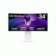 Ecran UltraGear OLED 34GX90SA-W 34p incurvé - Blanc