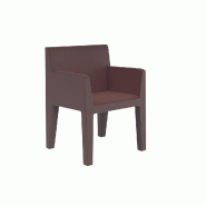 Fauteuil design in & out JUT - grenat