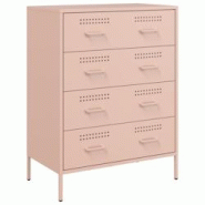 Helloshop26 - Buffet bahut commode armoire meuble de rangement organisateur cuisine salle de séjour salon 68 x 39 x 89 cm acier Rose 02_0036216 - 300 Helloshop26 - Buffet bahut commode armoire meuble de rangement organisateur cuisine salle de séjour salon 68 x 39 x 89 cm acier Rose 02_0036216 - 300