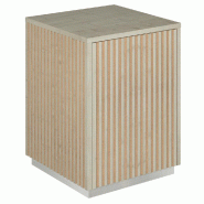 Podium 1 porte push-pull Vertigo T01 MDF naturel et érable 45x45x60cm