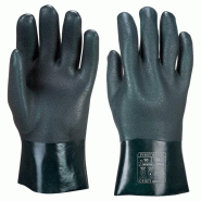 Portwest - Gants en PVC double trempage avec paume finition sablée 27cm #A0D468 Taille 10 - 5036108310913_0