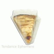 Barquette alimentaire blister part de tarte cristal 162 x 135mm  ref. Produit : bptacr162a90