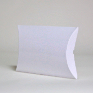Boîte cadeau berlingot 45x37x12cm blanc brillant - par 25