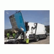 Camion benne à ordures trémie haute utilisation satellite - medium 50