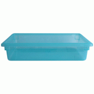 DBMARK 18266PP-465/6 - (Lot de 6) Boîte de rangement 33,1 litres - (46 x 66 x 15 cm) - PP bleu translucide - (Couvercle non inclus) - bleu plastique