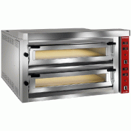 Diamond - Four électrique à pizzas "extra large", 2x 9 pizzas 350mm - FULL pierre réfractaire - réf. LFD-18L-LX - gris AKS-LFD-18L-LX