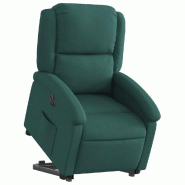 Fauteuil inclinable électrique vert foncé tissu Modèle Tavelis - 8721012166820