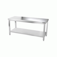 GGM Gastro Tables Inox de Travail Centrales Premium avec Etagère - Profondeur 600 mm - ATK186 - 4063326066644