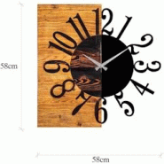 Horloge en bois et métal Clock Chiffres Hanah Home - marron 8683342204385 Horloge en bois et métal Clock Chiffres Hanah Home - marron 8683342204385