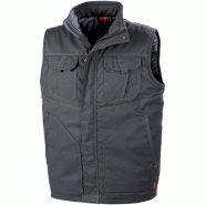 Lafont - Bodywarmer de travail mixte sans manches ELKI Gris Foncé Taille M - M gris 3609701444945