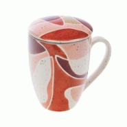 Mug filtre Elena - Décoré Rond Grès Amadeus 12x9 cm - multicolore Grès 3520071937014 Mug filtre Elena - Décoré Rond Grès Amadeus 12x9 cm - multicolore Grès 3520071937014