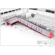 Rampe fixe avec hauteur de quai ajustable - Capacité 6 à 30T - AZ Ramp plateforme